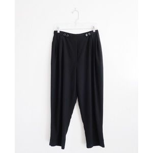 Ralston Black Stretch Waist Pleated Pants S NWOT